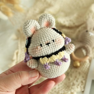 Dreamcatcher Rabbit Crochet Pattern PDF Files--Bunny Crochet Tutorials Handmade Toy,Easter Gift,Amigurumi Animal,Plushie,Baby Shower,for kid